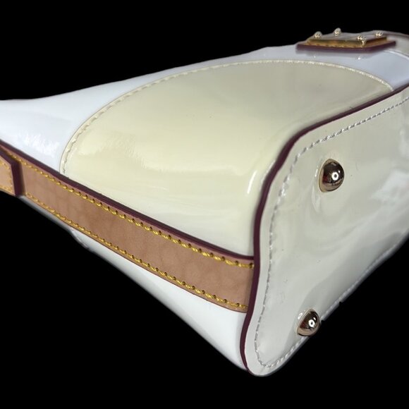 Dooney & Bourke Colorblock Patent Leather Baguette Shoulder Bag - New - Picture 8 of 17